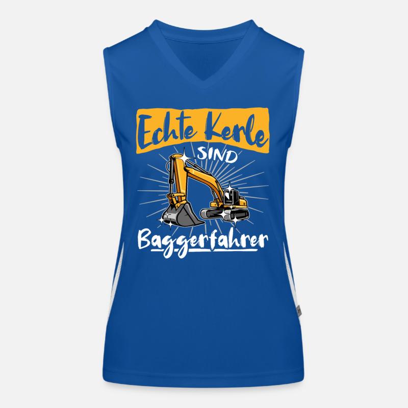 Baggerführer Baggern Funktionelles Kontrast-Tank Top für Frauen