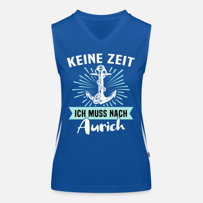Aurich Sprüche Funktionelles Kontrast-Tank Top für Frauen