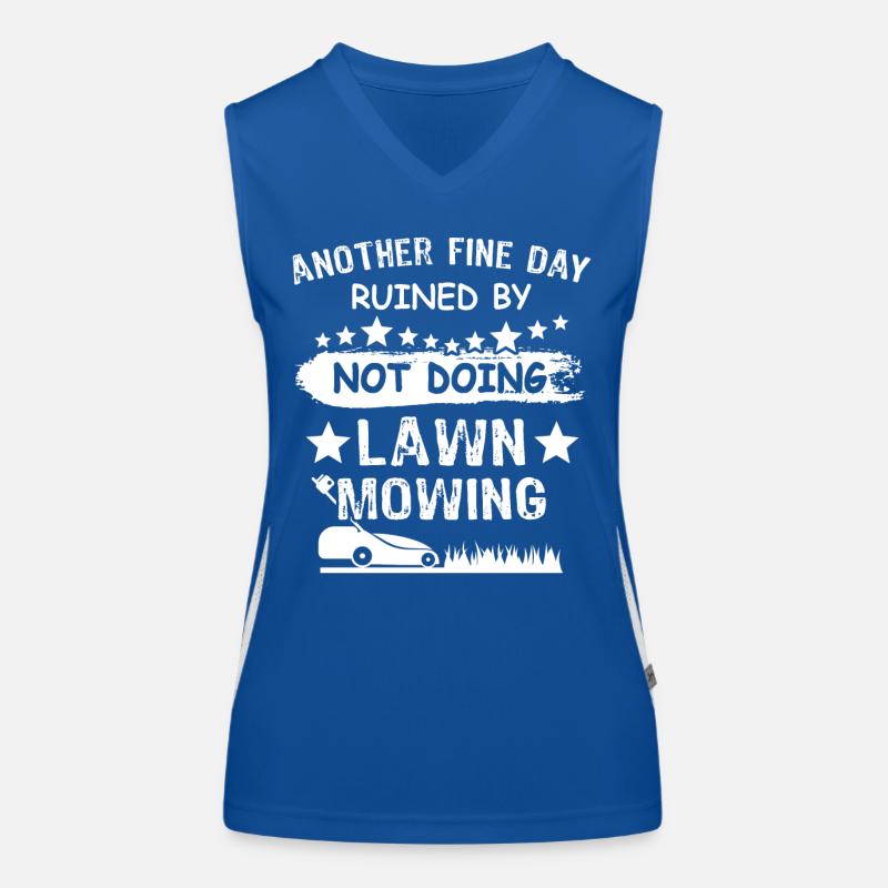 Rasenmäher Funktionelles Kontrast-Tank Top für Frauen