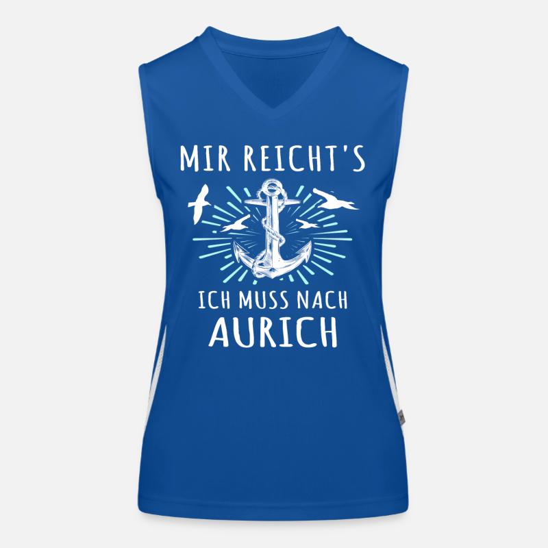 Aurich Sprüche Funktionelles Kontrast-Tank Top für Frauen