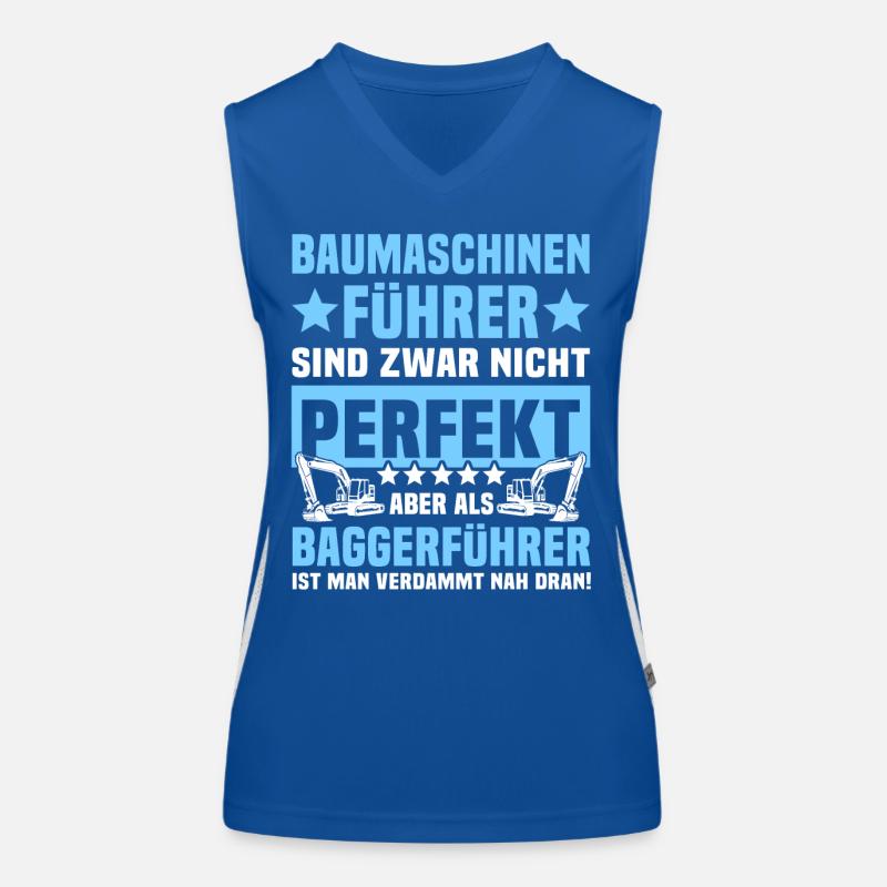 Baggerführer Spruch Funktionelles Kontrast-Tank Top für Frauen