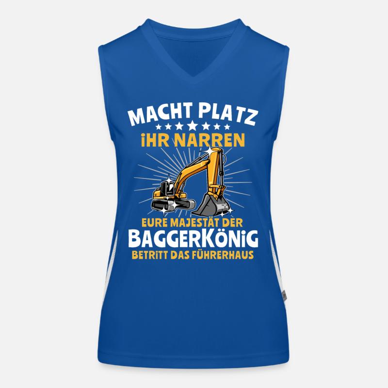 Baggerfuehrer Baggerfahrer Funktionelles Kontrast-Tank Top für Frauen
