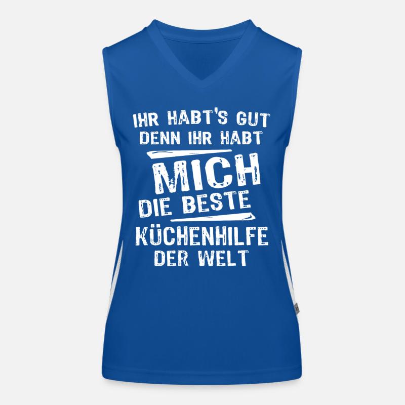 Küchenhilfe Funktionelles Kontrast-Tank Top für Frauen