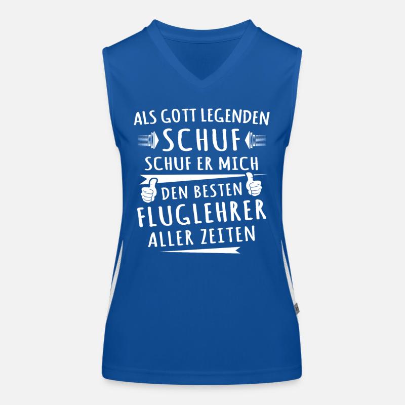 Fluglehrer Funktionelles Kontrast-Tank Top für Frauen