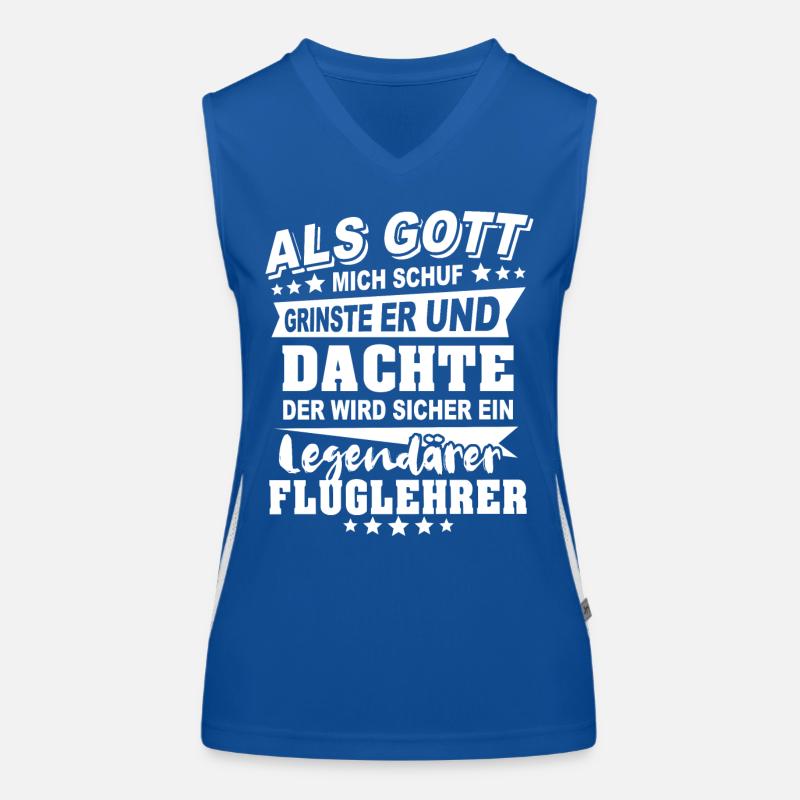 Fluglehrer Funktionelles Kontrast-Tank Top für Frauen