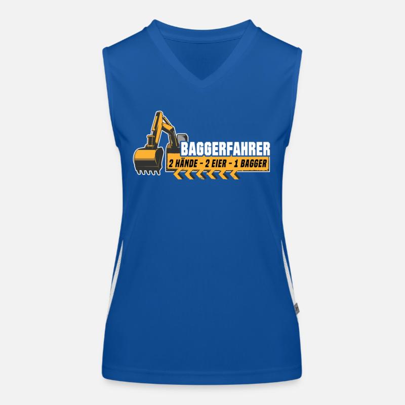 Baggerfahrer Funktionelles Kontrast-Tank Top für Frauen