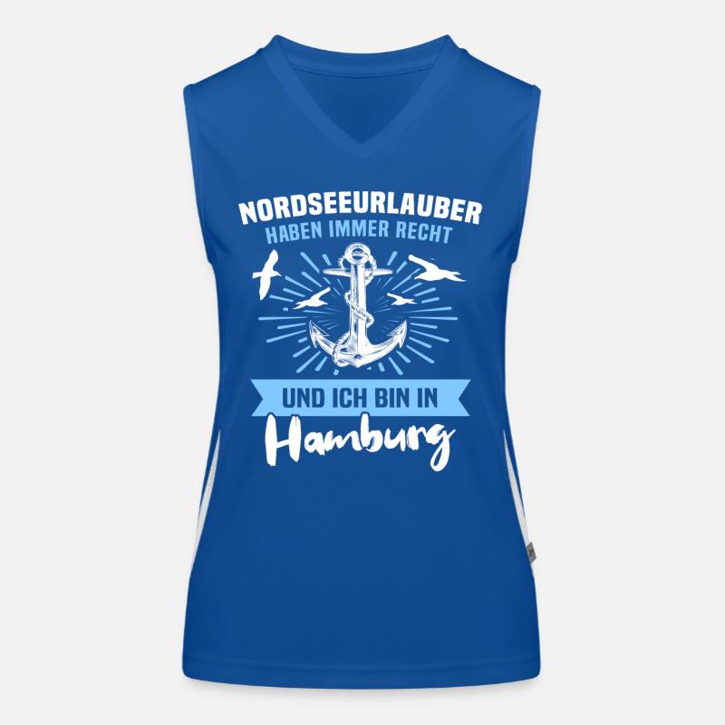 Hamburg Urlaub Funktionelles Kontrast-Tank Top für Frauen