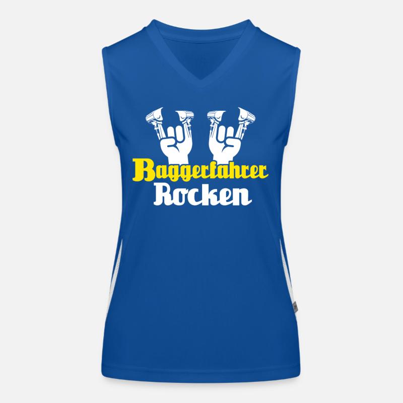 Baggerfahrer Funktionelles Kontrast-Tank Top für Frauen