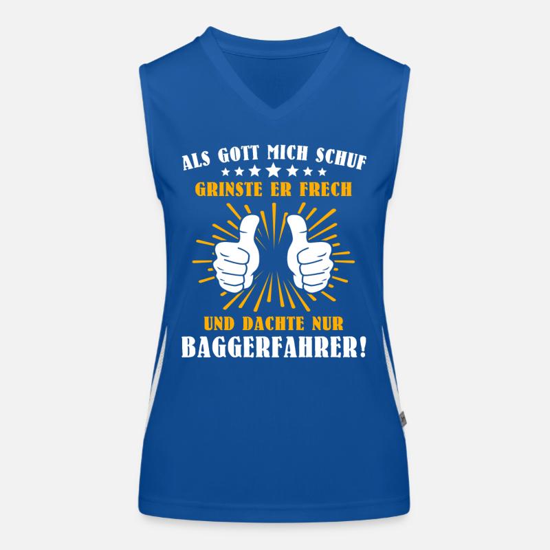 Baggerfahrer Baggern Funktionelles Kontrast-Tank Top für Frauen