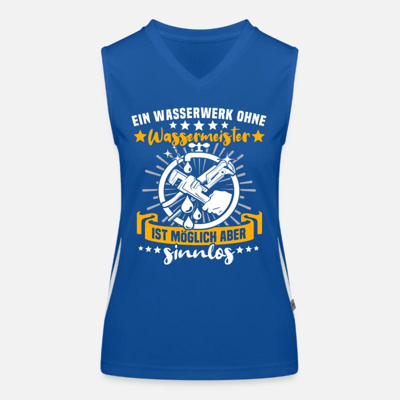 Wassermeister Funktionelles Kontrast-Tank Top für Frauen