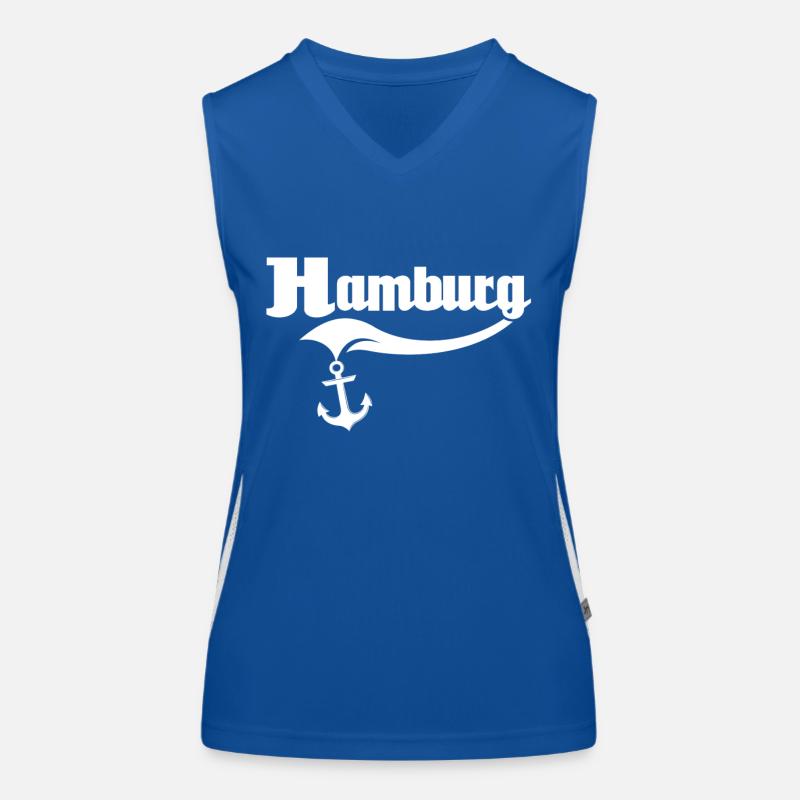 Hamburg Hamburger Funktionelles Kontrast-Tank Top für Frauen