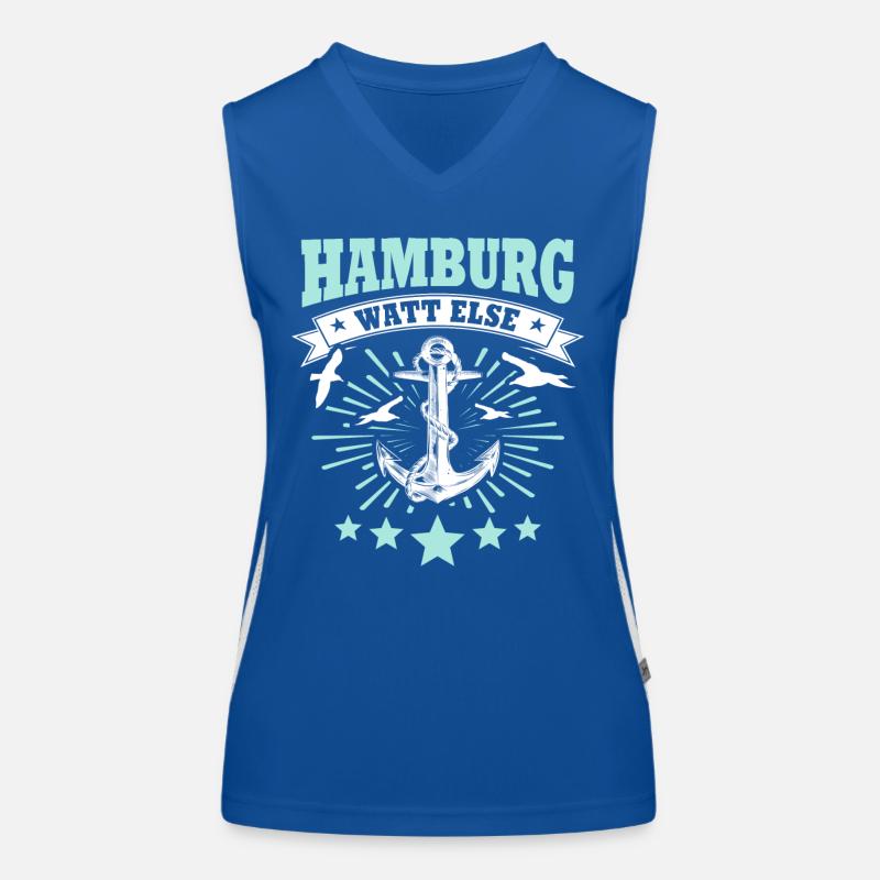 Hamburg Hamburger Funktionelles Kontrast-Tank Top für Frauen