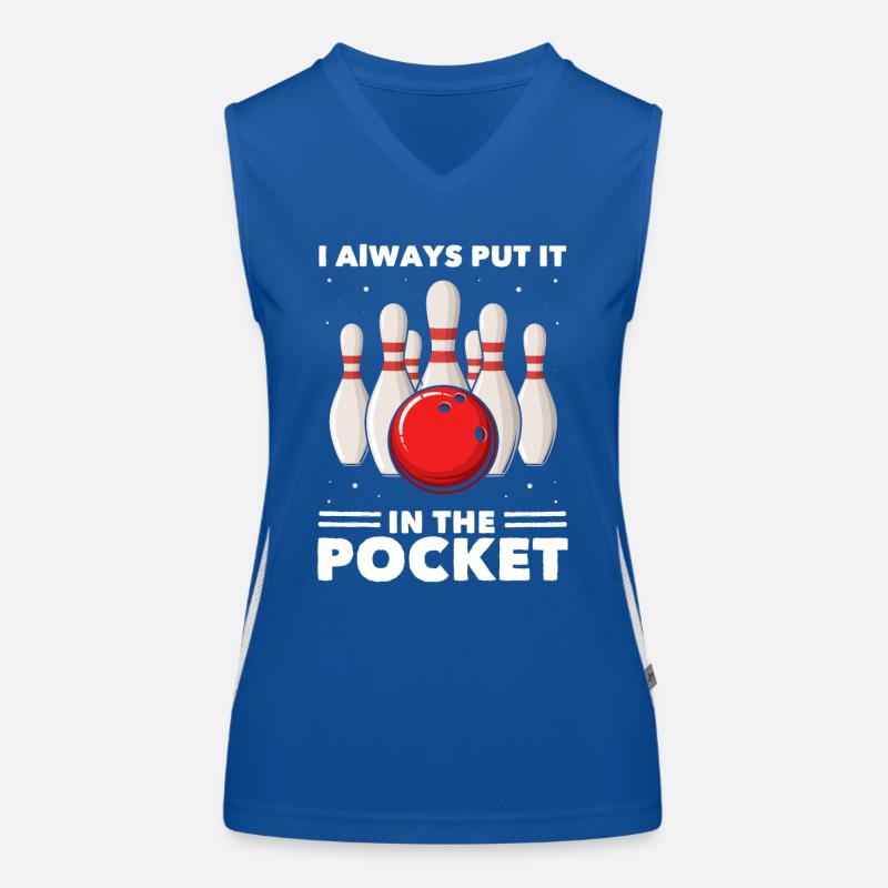 Boule de bowling Débardeur respirant contrasté Femme