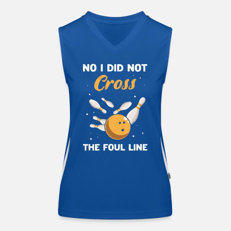 Bowling Player Funktionelles Kontrast-Tank Top für Frauen