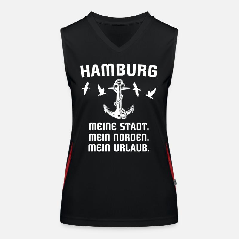 Hambourg Hamburger Débardeur respirant contrasté Femme