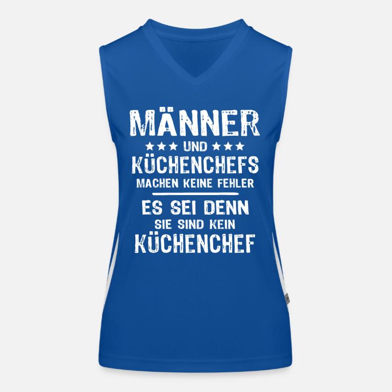 Küchenchef Funktionelles Kontrast-Tank Top für Frauen