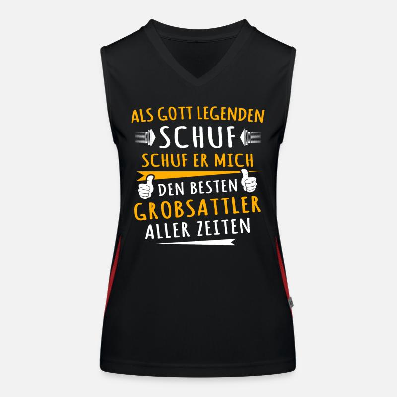 Grobsattler Geschenkidee Funktionelles Kontrast-Tank Top für Frauen