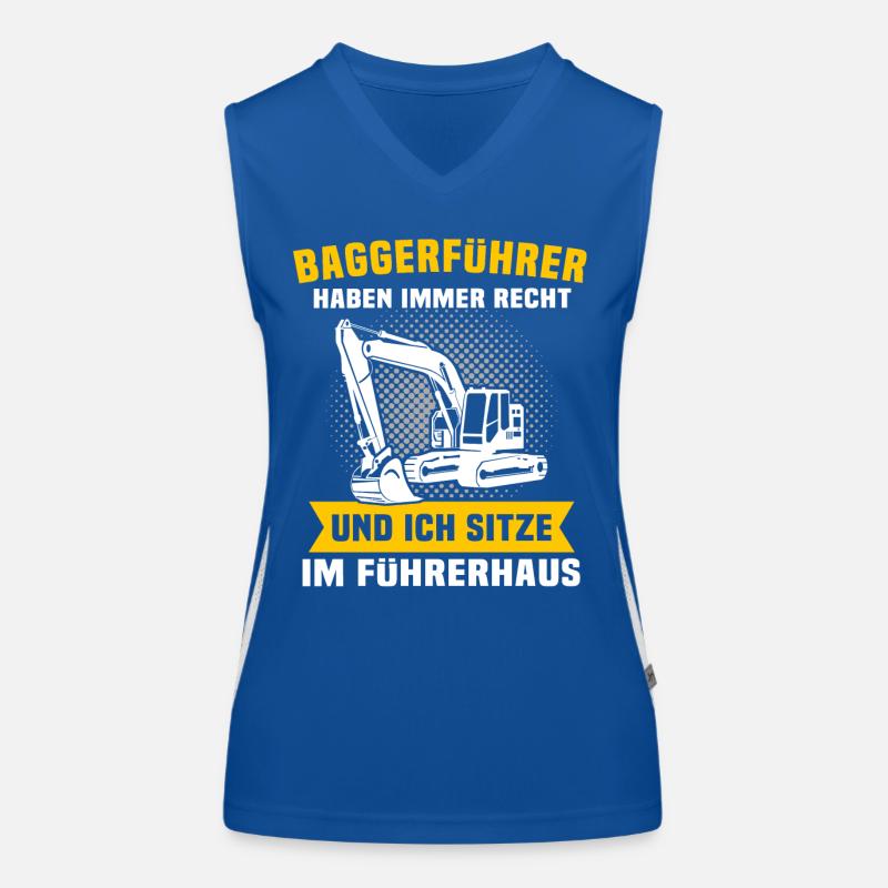 Baggerfahrer Funktionelles Kontrast-Tank Top für Frauen