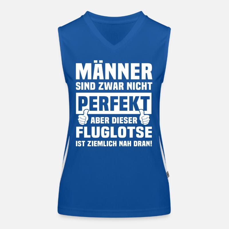 Fluglotse Funktionelles Kontrast-Tank Top für Frauen