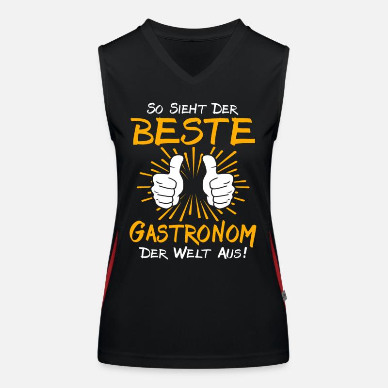 Gastronom Geschenkidee Funktionelles Kontrast-Tank Top für Frauen