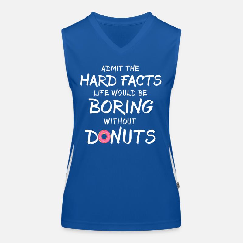 Donut Doughnuts Women's Functional Contrast Tank Top