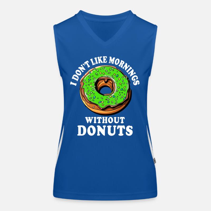 Donut Doughnut Donuts Funktionelles Kontrast-Tank Top für Frauen