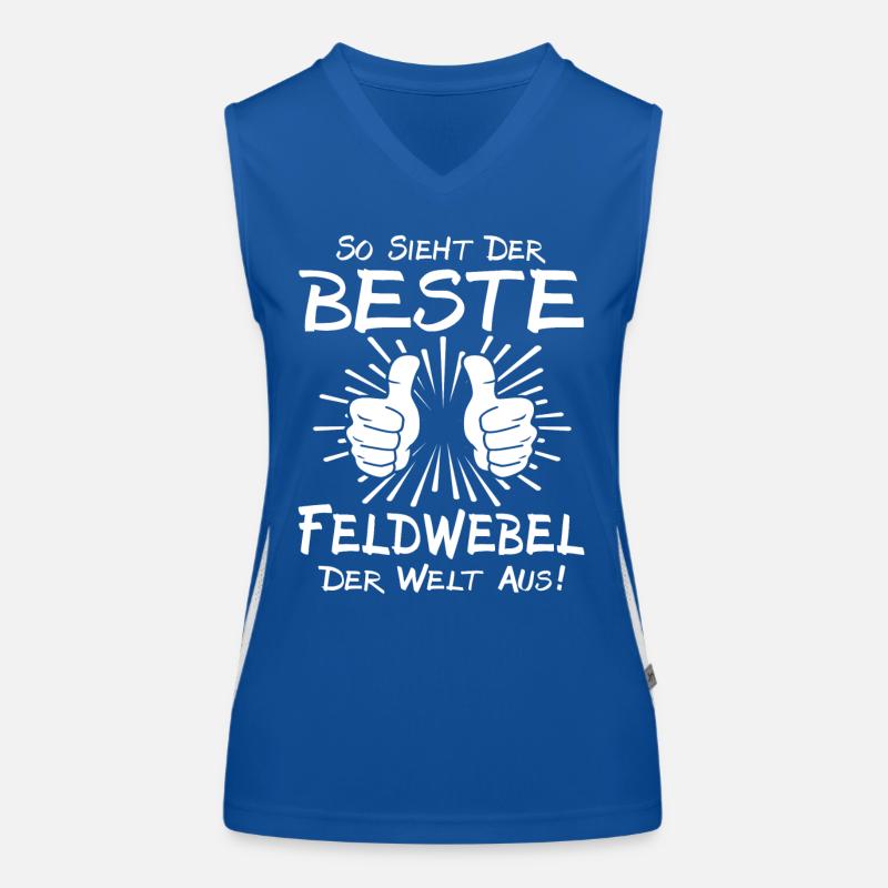 Bester Feldwebel Funktionelles Kontrast-Tank Top für Frauen