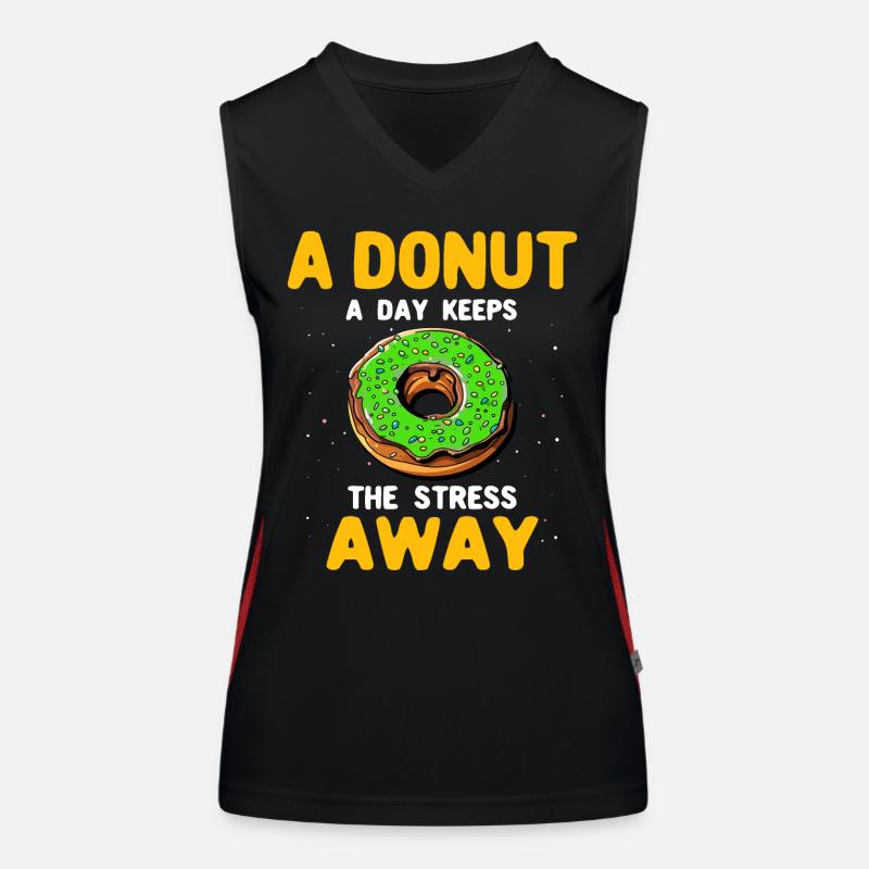 Donuts Doughnuts Women's Functional Contrast Tank Top