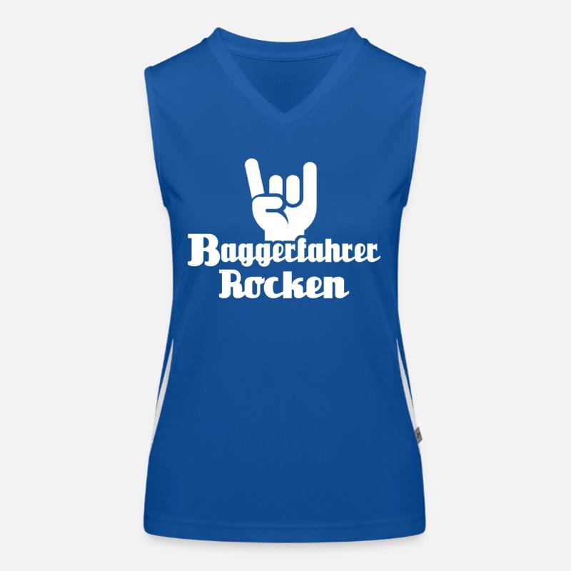 Baggerfahrer Rocken Funktionelles Kontrast-Tank Top für Frauen