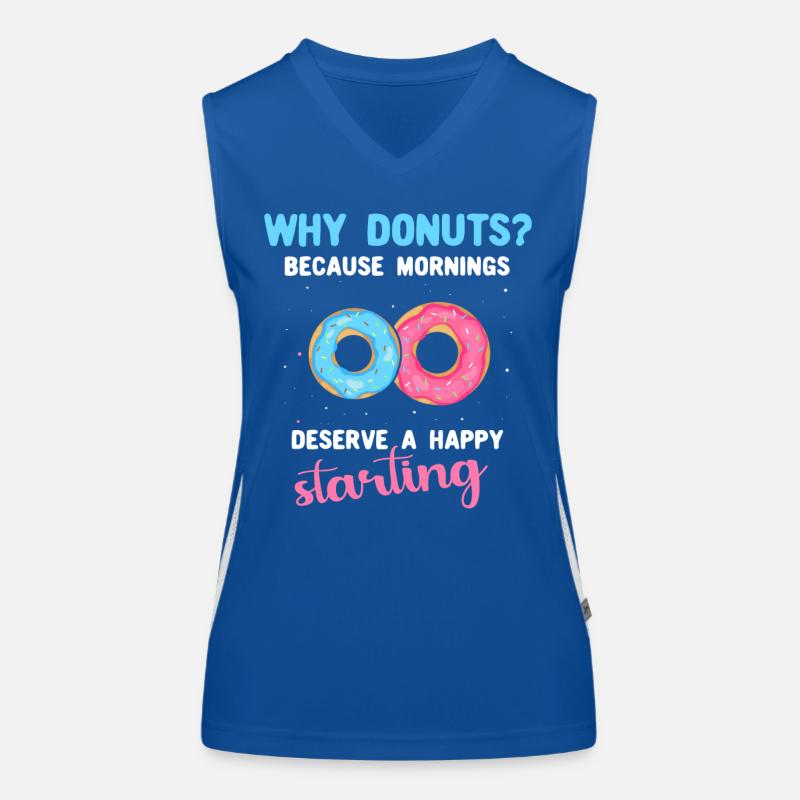 Donuts Doughnuts Funktionelles Kontrast-Tank Top für Frauen