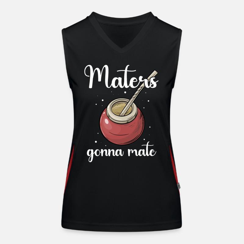 Yerba Mate Tee Funktionelles Kontrast-Tank Top für Frauen