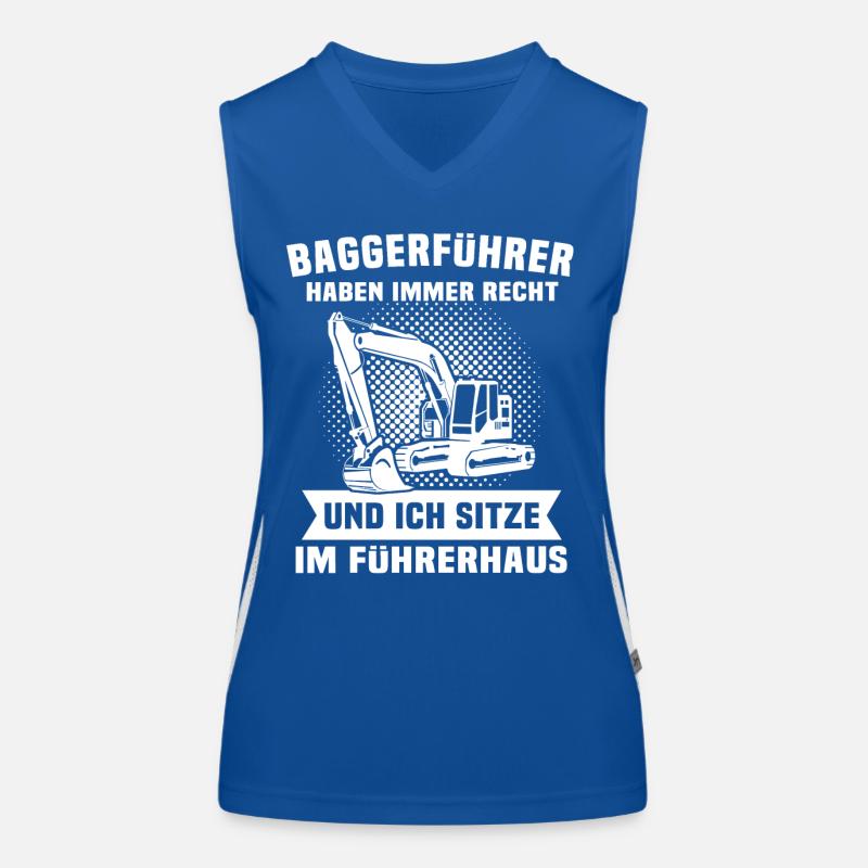Baggerführer Baggerfahrer Funktionelles Kontrast-Tank Top für Frauen