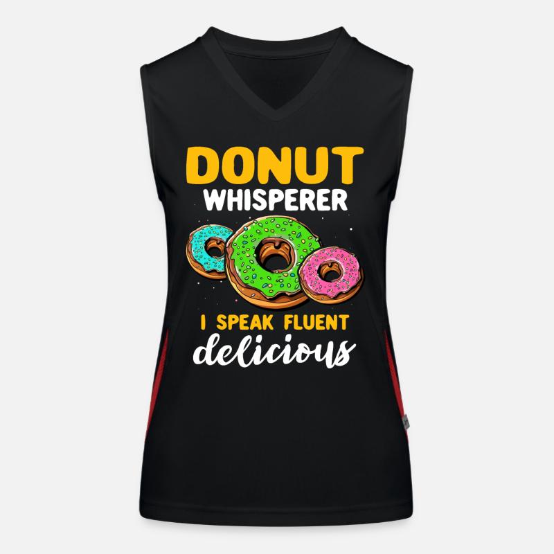 Donut Doughnut Donut Lover Débardeur respirant contrasté Femme