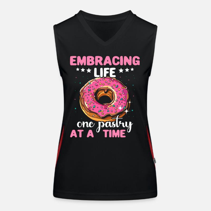 Doughnut Donuts Funktionelles Kontrast-Tank Top für Frauen