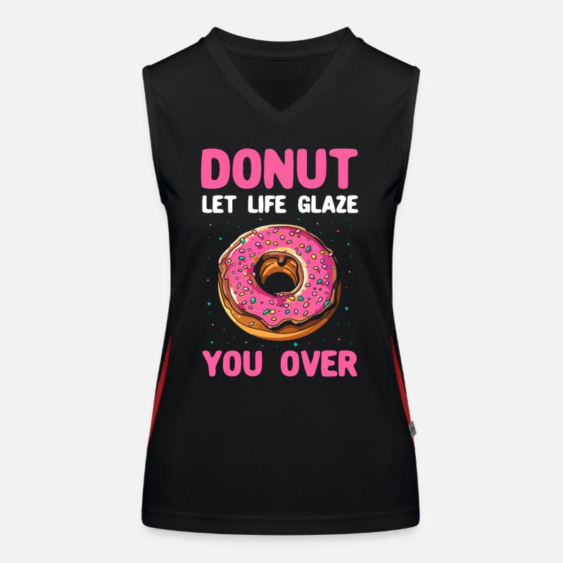 Doughnut Lover Donuts Women's Functional Contrast Tank Top