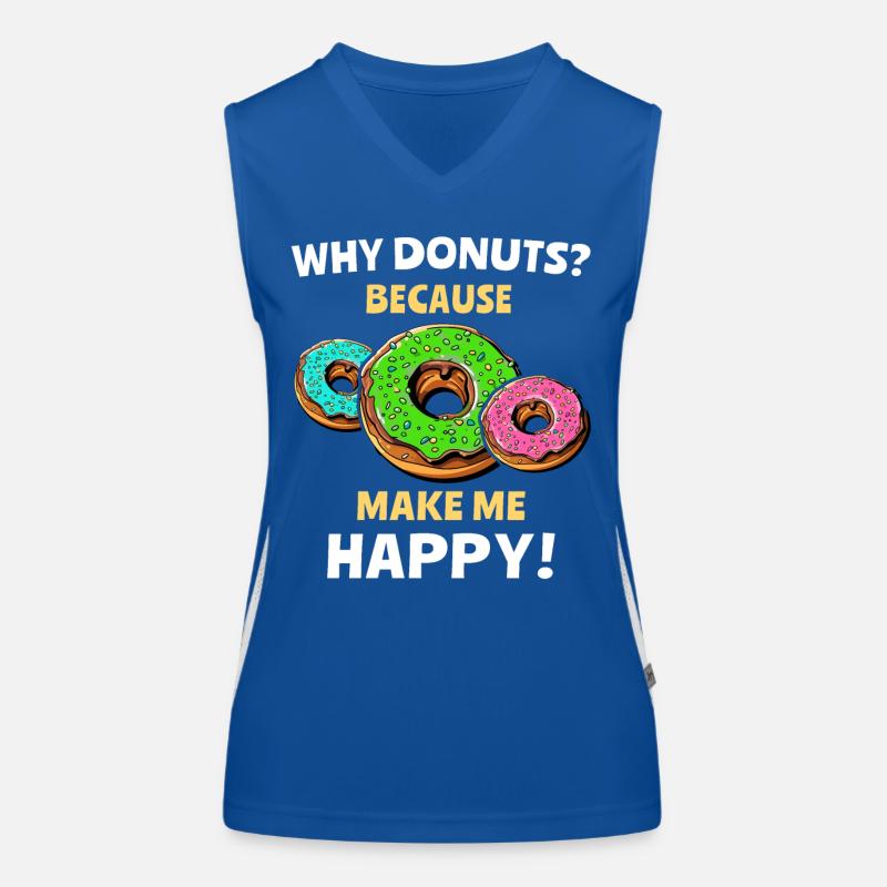 Joyeux beignets Débardeur respirant contrasté Femme