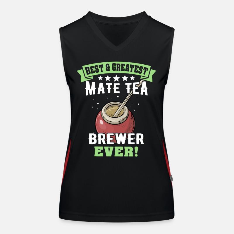 Yerba Mate Tee Teetrinker Funktionelles Kontrast-Tank Top für Frauen