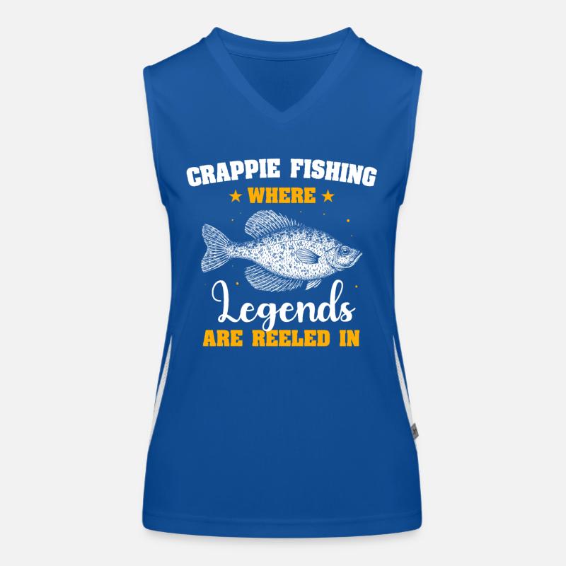 Crappie Fish Funktionelles Kontrast-Tank Top für Frauen
