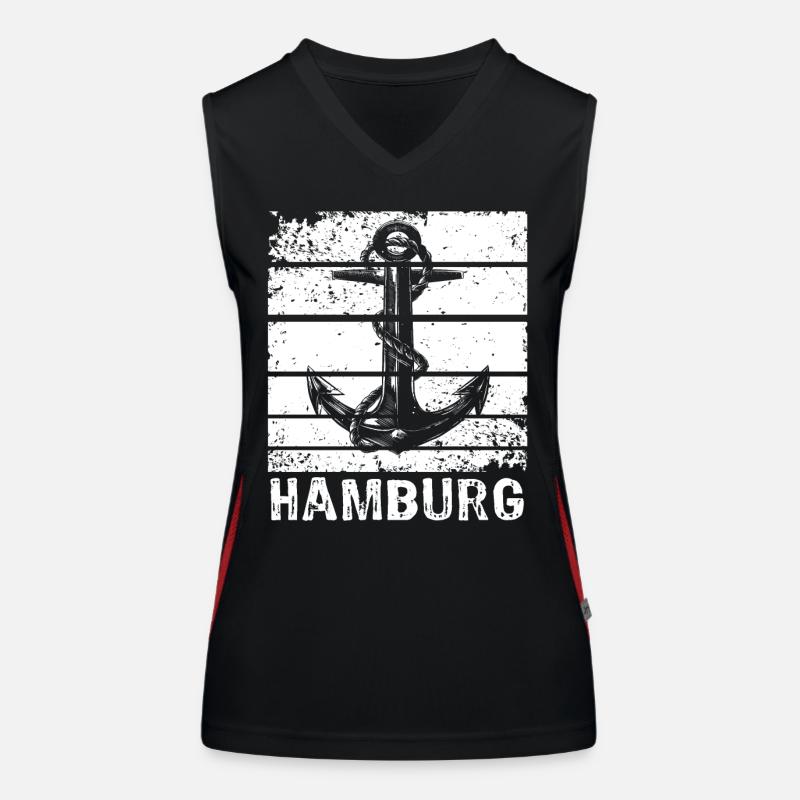 Hambourg Hamburger Débardeur respirant contrasté Femme