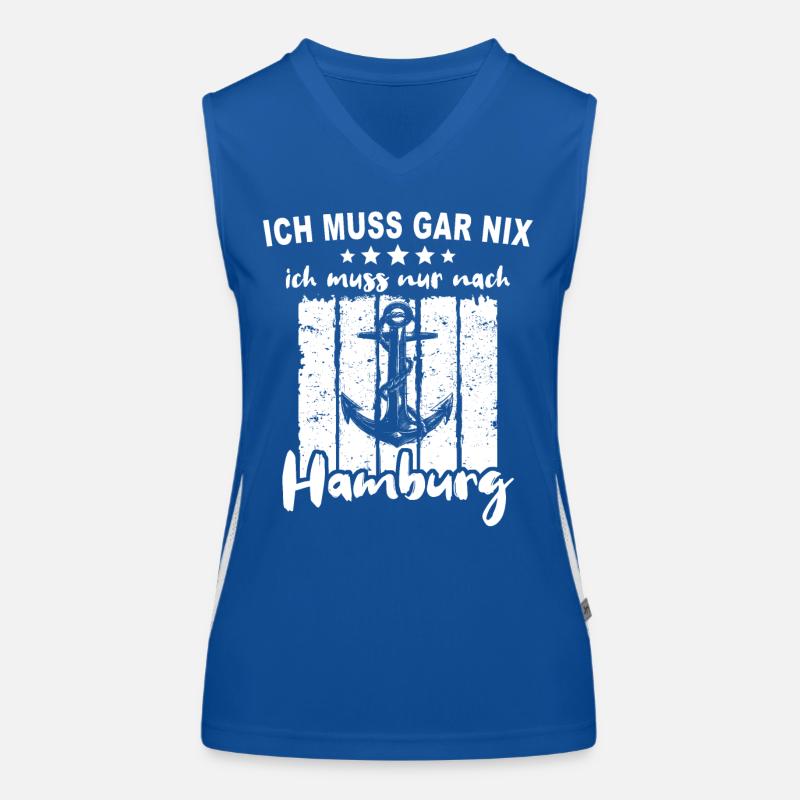 Hamburg Hamburger Funktionelles Kontrast-Tank Top für Frauen