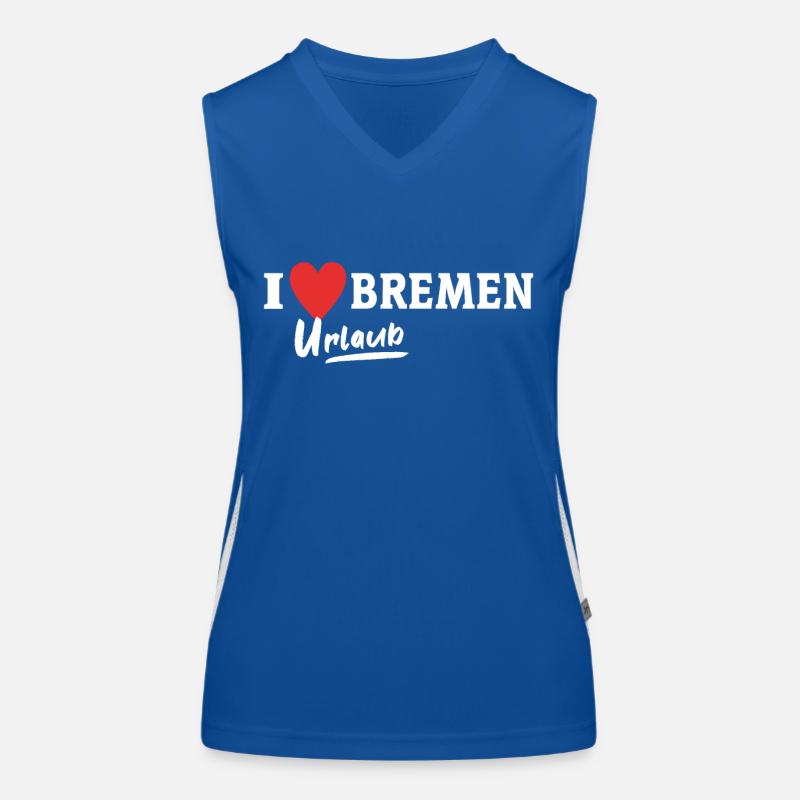 J’aime Brême Chère Brême Débardeur respirant contrasté Femme
