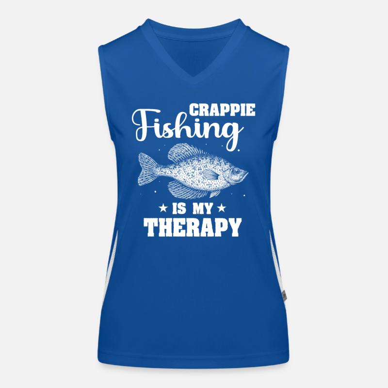 Crappie Fish Funktionelles Kontrast-Tank Top für Frauen