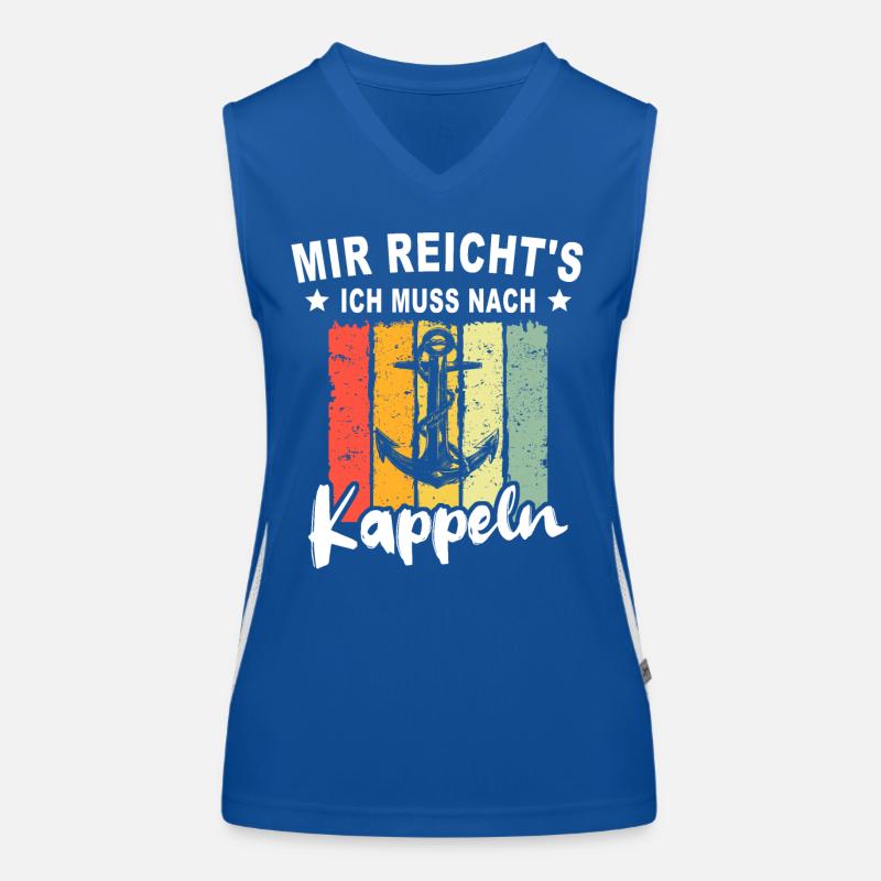 Kappeln Sprüche Funktionelles Kontrast-Tank Top für Frauen