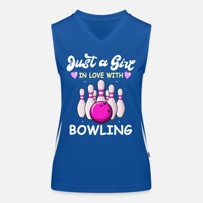 Bowling Bowler Women's Functional Contrast Tank Top