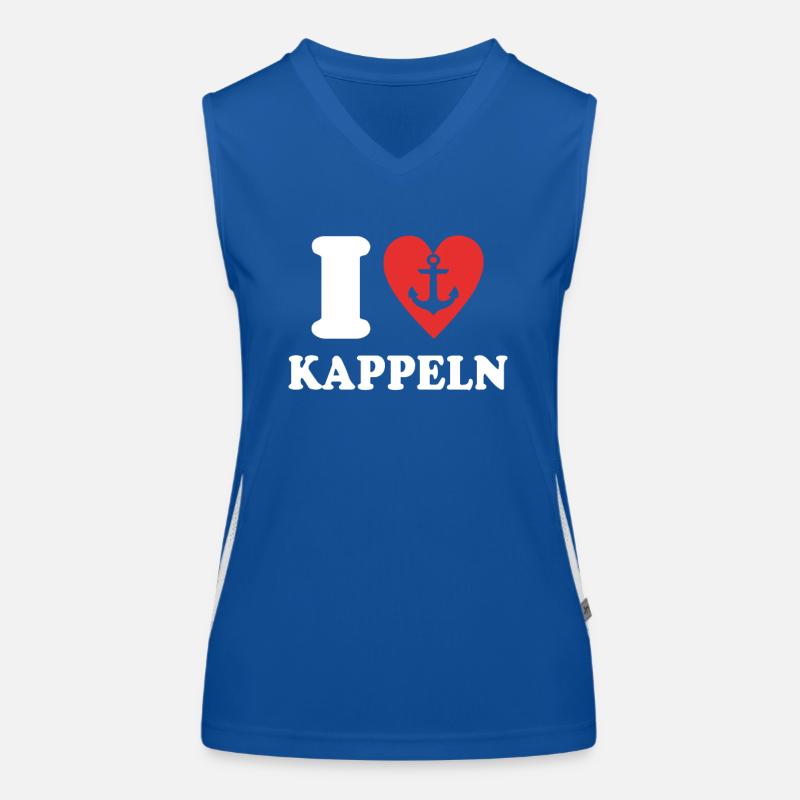 I Love Kappeln Dear Kappelner Women's Functional Contrast Tank Top