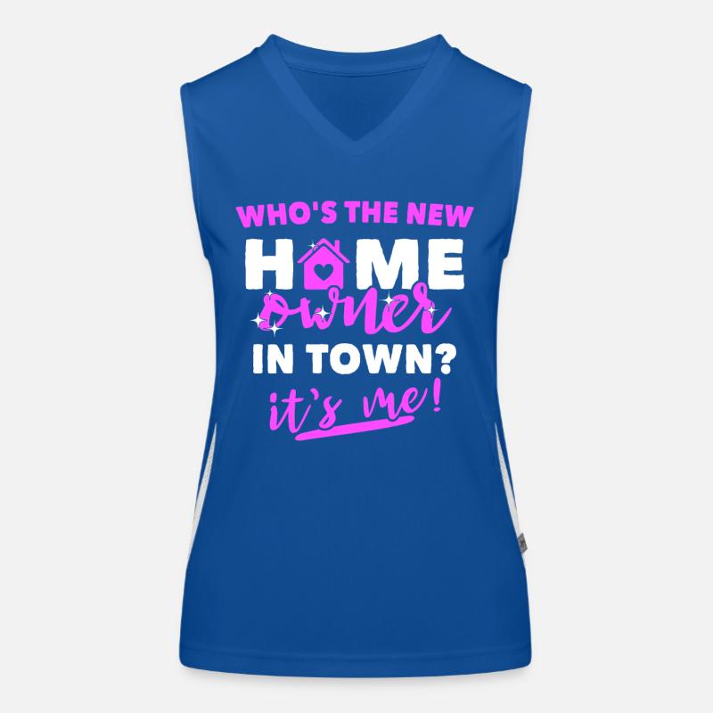 Hausbesitzer Eigenheimbesitzer Funktionelles Kontrast-Tank Top für Frauen