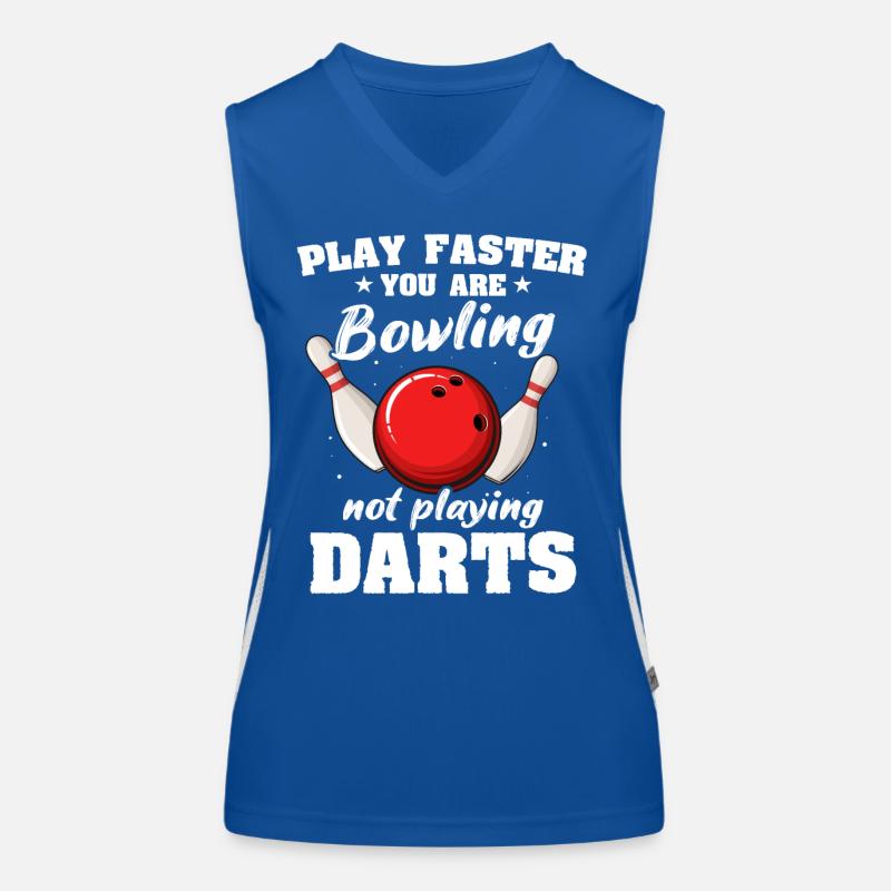Bowling Slow Bowler Women's Functional Contrast Tank Top