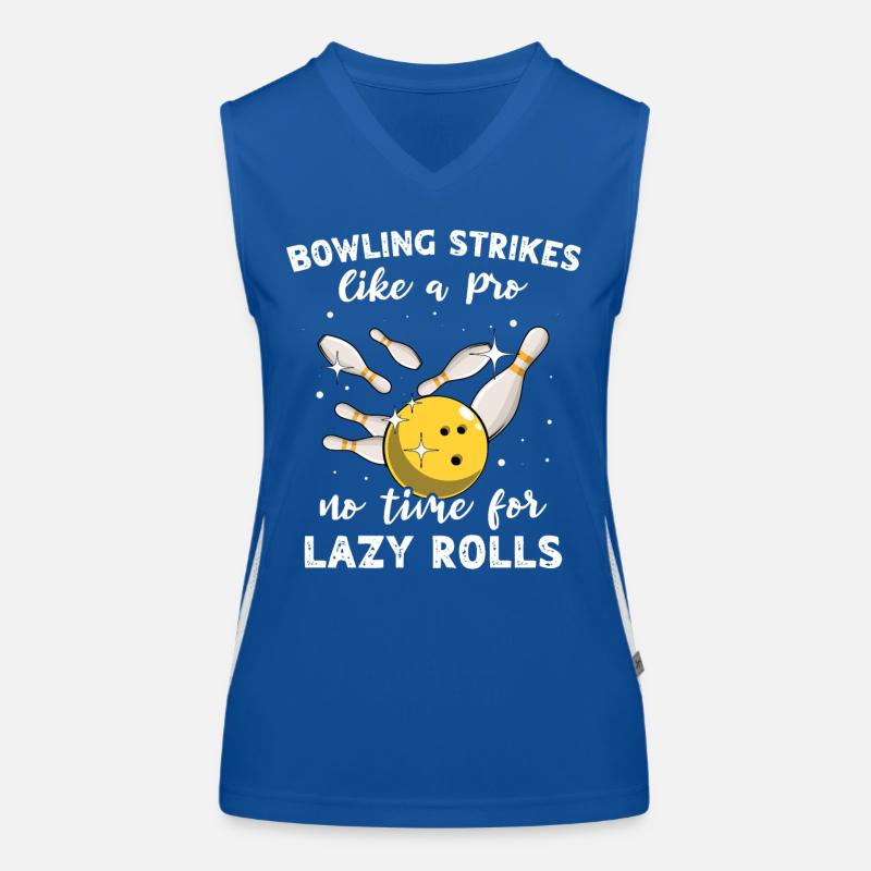 Slow Bowling Strikes Women's Functional Contrast Tank Top