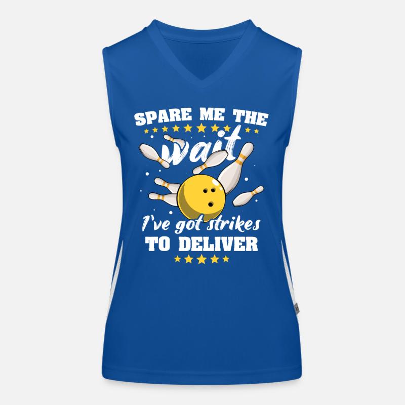 Bowling Slow Bowler Women's Functional Contrast Tank Top