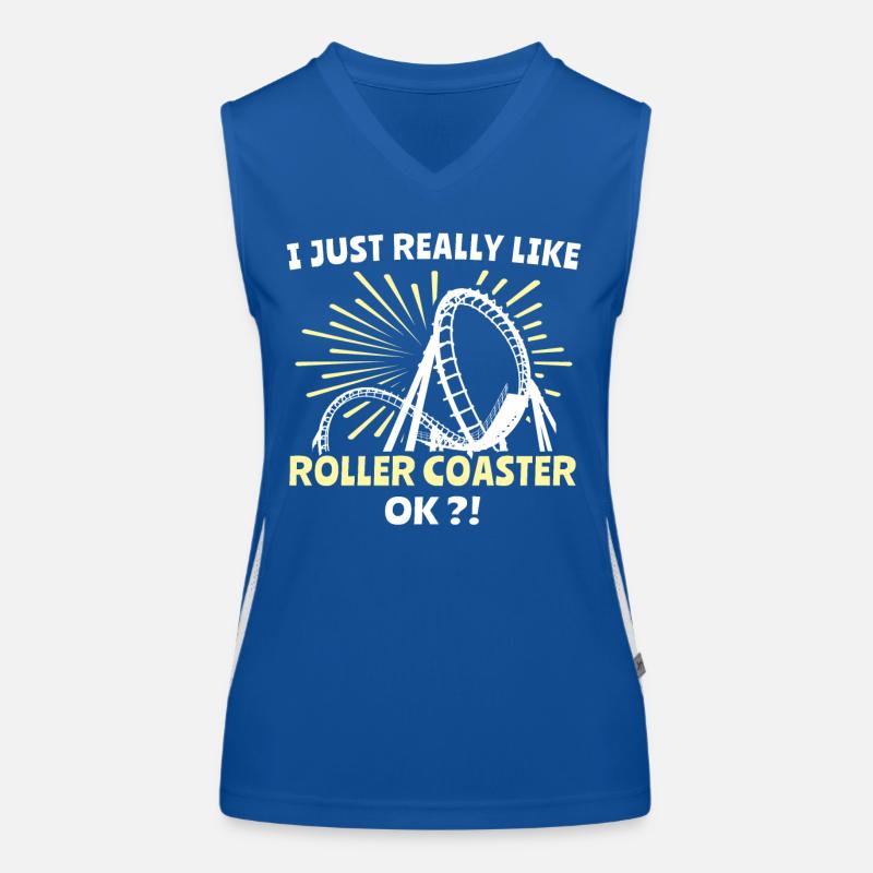 Achterbahn Roller Coaster Funktionelles Kontrast-Tank Top für Frauen